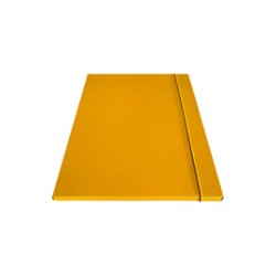 Cartella c/elastico tondo giallo dorso 1cm Starline - Conf da 5 pz.