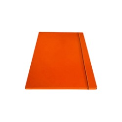 Cartella c/elastico tondo arancio dorso 1cm Starline - Conf da 5 pz.