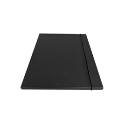 Cartella c/elastico tondo grigio dorso 1cm Starline - Conf da 5 pz.