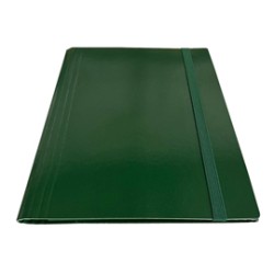 Cartella c/elastico piatto verde dorso variabile Starline - Conf da 5 pz.