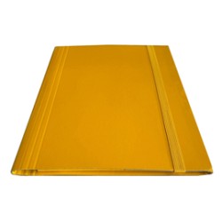 Cartella c/elastico piatto giallo dorso variabile Starline - Conf da 5 pz.