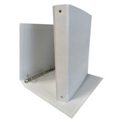 Raccoglitore 4R 30mm 22X30 rivestito in PPL BIANCO KingColor STARLINE