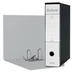 Registratore OXFORD G85 bianco dorso 8cm f.to protocollo ESSELTE - Conf da 6 pz.