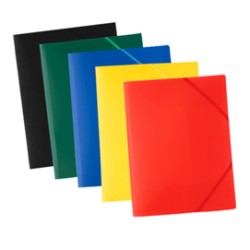 Cartellina 3 lembi con elastico 24x32cm assortito Eco Starline (Delist) - Conf da 20 pz.