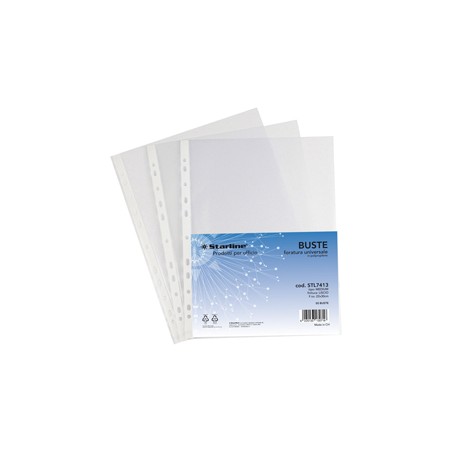 50 BUSTE FORATE 22X30 LISCIO Medium Starline