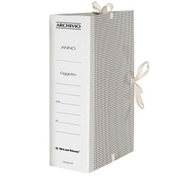 Faldone c/lacci incollati Tela 35x25cm dorso 8cm Starline - Conf da 25 pz.