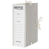 Faldone c/lacci incollati Tela 35x25cm dorso 10cm Starline - Conf da 25 pz.