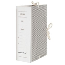 Faldone c/lacci incollati Tela 35x25cm dorso 20cm Starline - Conf da 25 pz.
