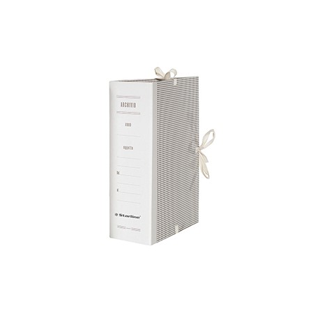 Faldone c/lacci incollati Tela 35x25cm dorso 20cm Starline - Conf da 25 pz.