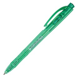Penna a sfera a scatto Liner 308 0.7mm verde Stabilo - Conf da 10 pz.