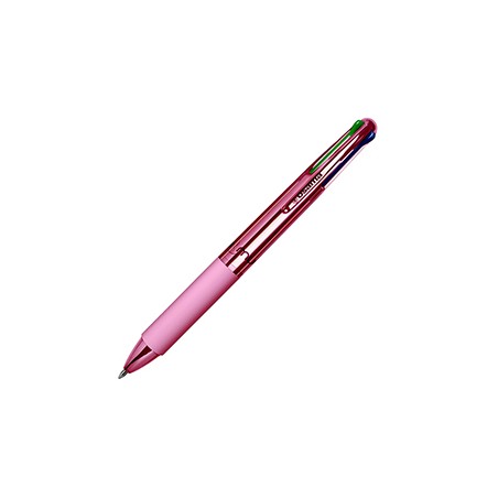 Penna sfera 4 colori 4 Multi 1.0mm Chrome rose pink OSAMA - Conf da 12 pz.