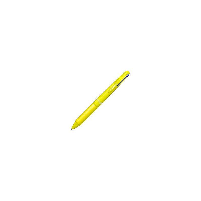 Penna sfera 4 colori 4 Multi 1.0mm giallo neon OSAMA - Conf da 12 pz.