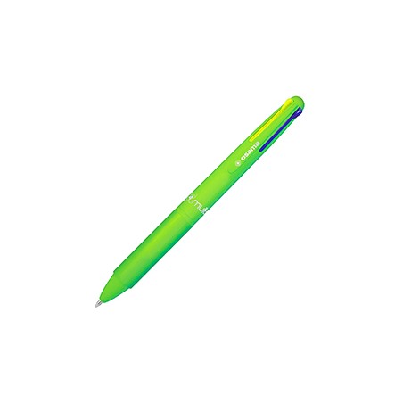 Penna sfera 4 colori 4 Multi 1.0mm verde neon OSAMA - Conf da 12 pz.