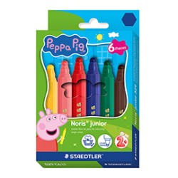 Astuccio 6pz pennarello jumbo Noris Junior Peppa Pig colori assortiti Staedtler