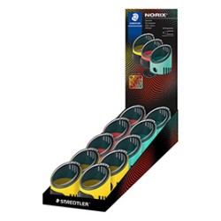 Temperamatite 1 foro Norix Tub colori assortiti Staedtler - Conf da 10 pz.