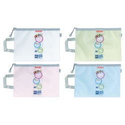 Busta PP c/bottone Fancy f.to A4 fantasie e colori assortiti Arda - Conf da 12 pz.