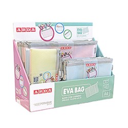 Expo 36pz busta EVA c/zip formati e colori assortiti Arda