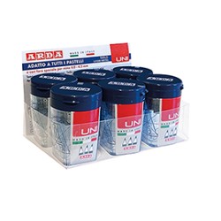 Temperamatite Triplo UNI 3 fori c/contenitore Arda - Conf da 6 pz.