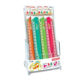Expo 15pz righello Flexi 15cm colori assortiti Arda
