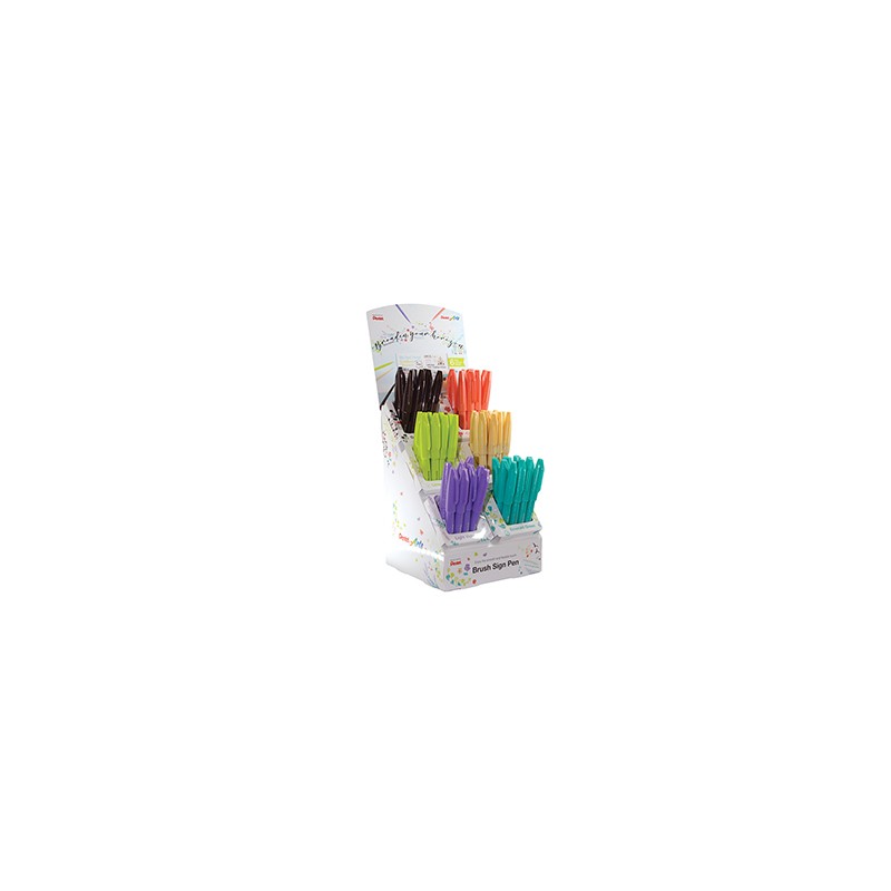 Expo 60pz Brush Sign Pen Trendy colori assortiti Pentel