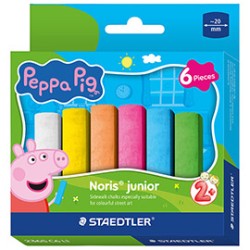 Astuccio 6pz gessetti jumbo Noris Junior Peppa Pig colori assortiti Staedtler