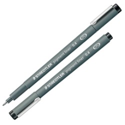 Pennarello Pigment Liner 308 nero 0,4mm Staedtler - Conf da 10 pz.