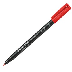 PENNARELLO LUMOCOLOR PERMANENT 313 SF 0.4MM ROSSO - Conf da 10 pz.