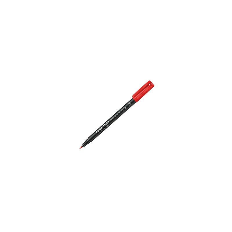 PENNARELLO LUMOCOLOR PERMANENT 313 SF 0.4MM ROSSO - Conf da 10 pz.