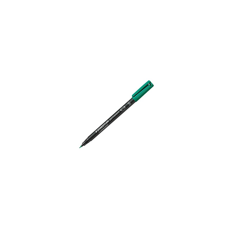 PENNARELLO LUMOCOLOR PERMANENT 313 SF 0.4MM VERDE - Conf da 10 pz.