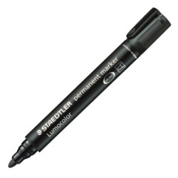 MARCATORE LUMOCOLOR PERMANENT 352 NERO P.TONDA STAEDTLER - Conf da 10 pz.