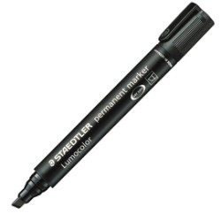 MARCATORE LUMOCOLOR PERMANENT 350 NERO P.SCALPELLO STAEDTLER - Conf da 10 pz.