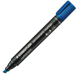 MARCATORE LUMOCOLOR PERMANENT 350 BLU P.SCALPELLO STAEDTLER - Conf da 10 pz.