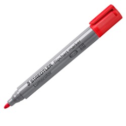 Marcatore Lumocolor Flipchart 356 punta tonda rosso Staedtler - Conf da 10 pz.