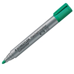 Marcatore Lumocolor Flipchart 356 punta tonda verde Staedtler - Conf da 10 pz.