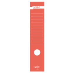 Busta 10 copridorso CDR-C carta adesiva rosso 7x34,5cm SEI ROTA