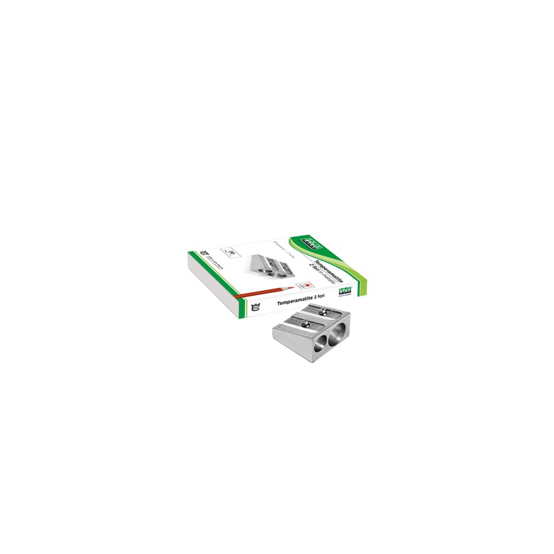 TEMPERAMATITE 2 FORI IN METALLO CUNEIFORME ART.020 - Conf da 20 pz.