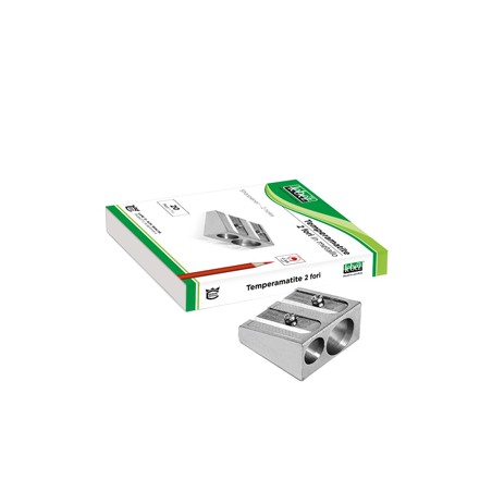 TEMPERAMATITE 2 FORI IN METALLO CUNEIFORME ART.020 - Conf da 20 pz.