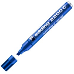 MARCATORE EDDING 2200C BLU P.SCALPELLO - Conf da 10 pz.