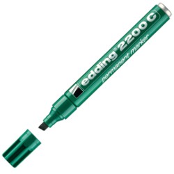 MARCATORE EDDING 2200C VERDE P.SCALPELLO - Conf da 10 pz.