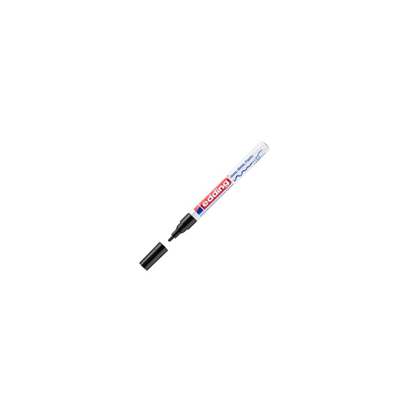 Marcatore EDDING 751 punta fine vernice nero