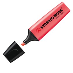 EVIDENZIATORE STABILO BOSS ROSSO 70/40 - Conf da 10 pz.
