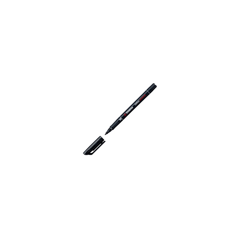 PENNARELLO STABILO OHPEN 843 PERMANENTE MEDIO NERO - Conf da 10 pz.